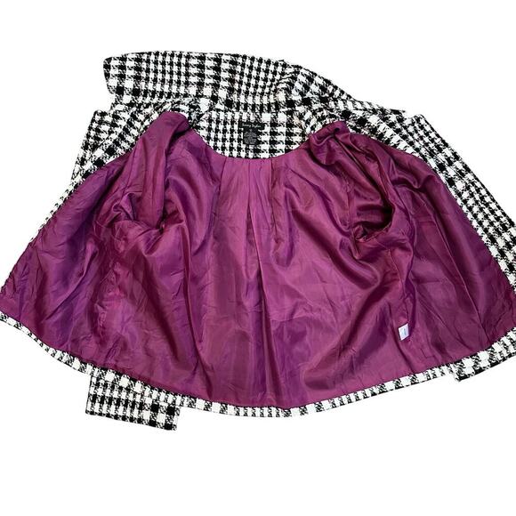 Sunny Taylor Women's Houndstooth Short Jacket‎ Black Size 12 Casual - Picture 7 of 8